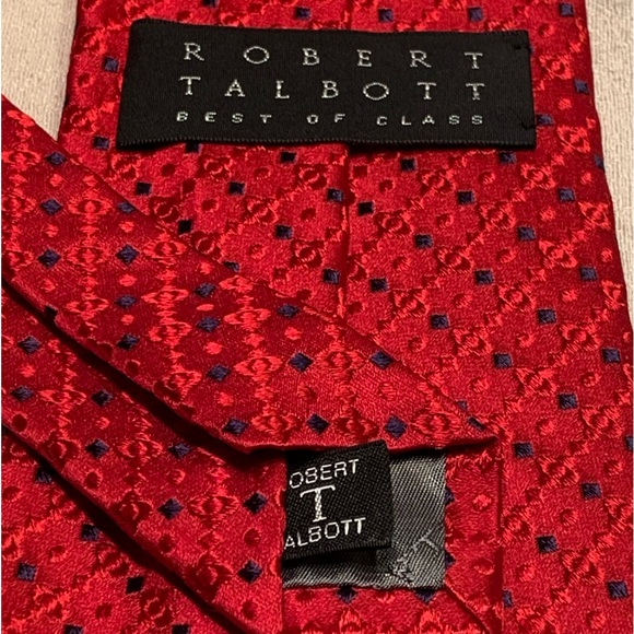 Robert Talbott “Best of Class” Nordstrom silk tie, red/blue, woven. - Picture 6 of 6